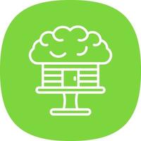 Tree House Vector Icon Design