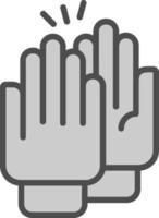 High Five Vector Icon Design