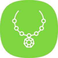 Necklace Vector Icon Design