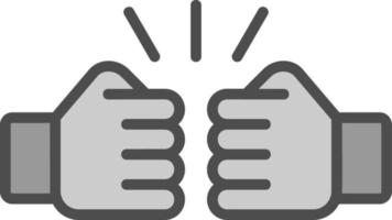 Fist Bump Vector Icon Design