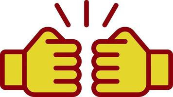 Fist Bump Vector Icon Design