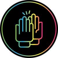 High Five Vector Icon Design