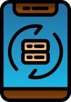 Data Synchronization Vector Icon Design