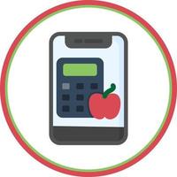 Calorie Calculator Vector Icon Design