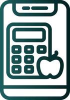 Calorie Calculator Vector Icon Design