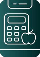 Calorie Calculator Vector Icon Design