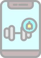 Workout Notification Vector Icon Design