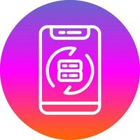 Data Synchronization Vector Icon Design