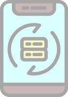 Data Synchronization Vector Icon Design