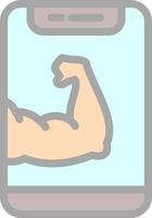 Arm Muscle Vector Icon Design