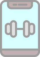 Weight Lifting Vector Icon Design