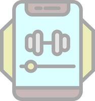 Gym Music Vector Icon Design