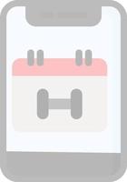 Workout Schedule Vector Icon Design