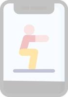 Squat Vector Icon Design