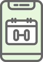Workout Schedule Vector Icon Design