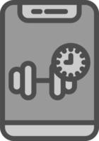 Gym Time Vector Icon Design