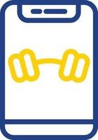 Barbell Vector Icon Design