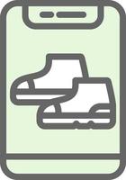 Exercise Shoes Vector Icon Design