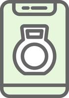 Kettlebell Vector Icon Design