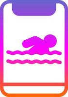 Swimming Vector Icon Design