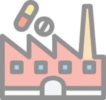 Medicine Factory Vector Icon Design