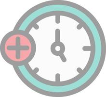 diseño de icono de vector de reloj médico