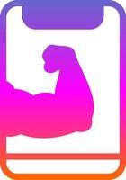 Arm Muscle Vector Icon Design