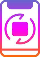 Data Synchronization Vector Icon Design