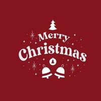 Merry christmas lettering vector