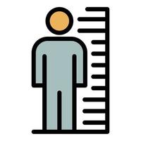 Prison photo height icon color outline vector