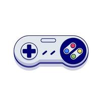 Ilustración de icono de vector de dibujos animados de juego de joystick. icono de juego plano aislado