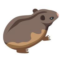 Farm mice icon, isometric style vector