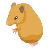 Brown mice icon, isometric style vector