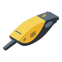 Car vacuum cleaner icon, isometric style vector