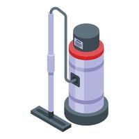 Professional vacuum cleaner icon, isometric style vector