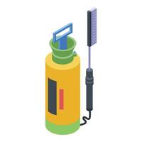 Pressure car wash equipment icon, isometric style vector