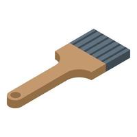 Paint brush icon, isometric style vector