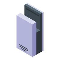 Modern hand dryer icon, isometric style vector