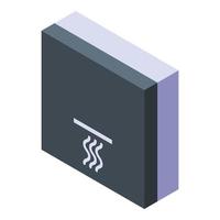 Dryer icon, isometric style vector