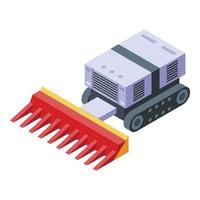 Farming equipment icon, isometric style vector