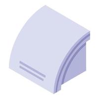 Dryer machine icon, isometric style vector