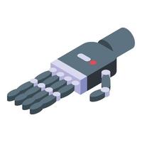 Hand exoskeleton icon isometric vector. Robot suit vector