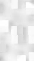 cubos brancos giram e se movem sobre um fundo branco. vídeo em loop vertical video