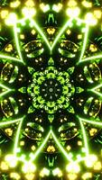 Green Neon Motion Background Vj Loop. Vertical looped video