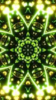 Green Neon Motion Background Vj Loop. Vertical looped video