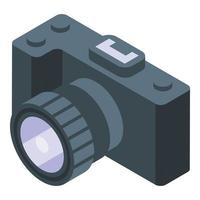 Camera vr icon isometric vector. Virtual reality vector