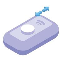 Wifi tracker icon isometric vector. Wearable device vector