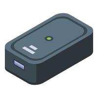 Compact tracker icon isometric vector. Wrist device vector