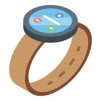 Smart tracker icon isometric vector. Digital device vector