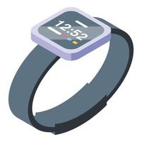 Smart watch icon isometric vector. Digital device vector